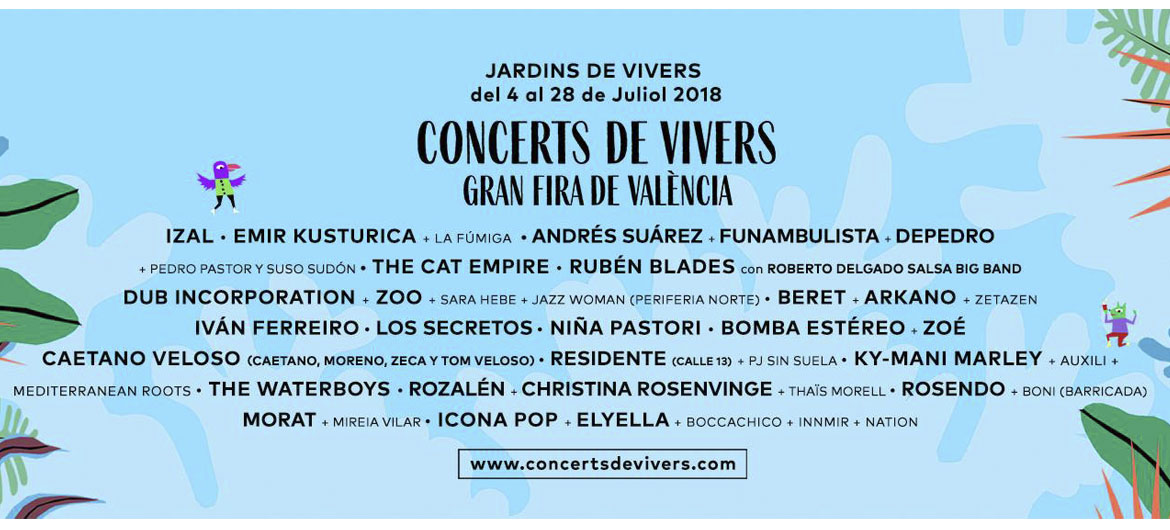 Conciertos Viveros Valencia