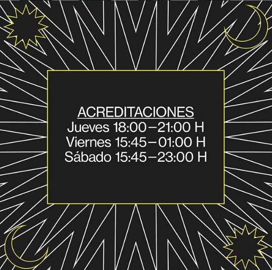 Acreditaciones festival de les arts